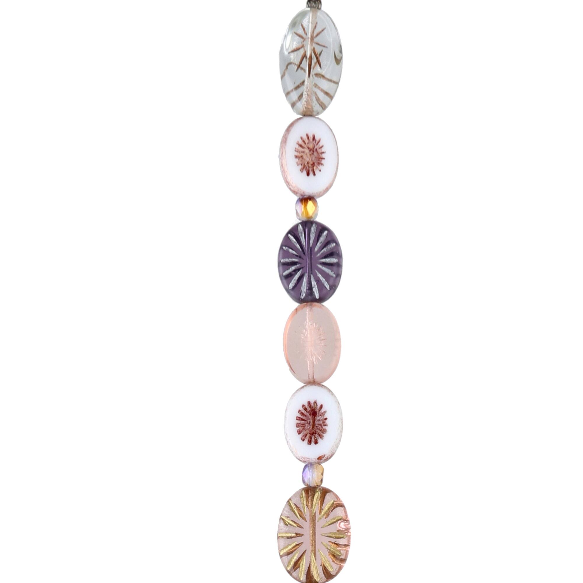 Vintage Rose Czech Glass Oval Bead Mix by Bead Landing™